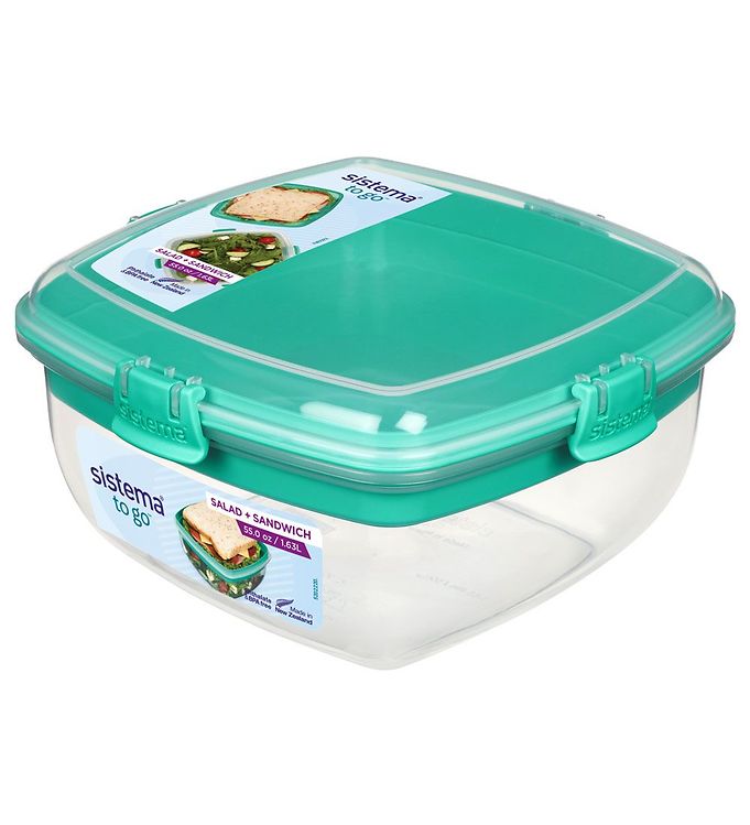 Sistema Madkasse - Salad & Sandwich - 1,63 L - Minty Teal