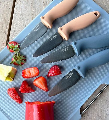 Liewood Cutting knife set - 2-Pack - Perry - Whale Blue