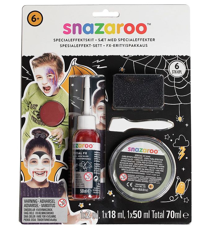 Snazaroo Sæt - 6 Dele - Special Effekter billede