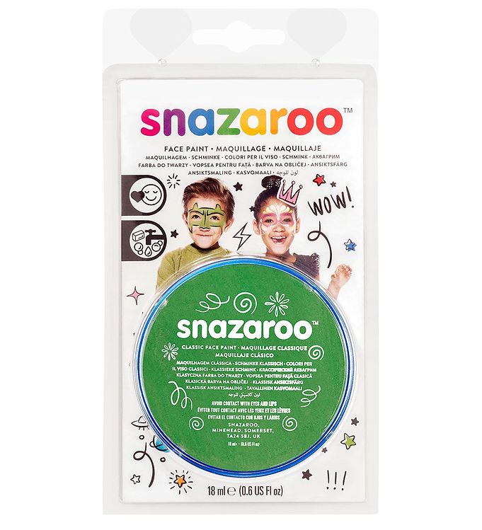 Snazaroo Ansigtsmaling - 18 ml - Grass Green billede