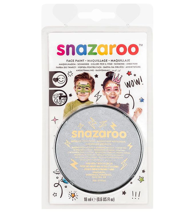 Snazaroo Ansigtsmaling - 18 ml - Silver billede