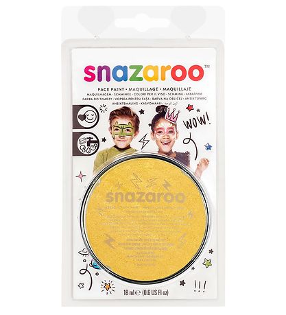 Snazaroo Ansigtsmaling - 18 ml - Gold Snazaroo Ansigtsmaling - 18 ml - Gold