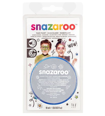 Snazaroo Ansigtsmaling - 18 ml - Light Grey Snazaroo Ansigtsmaling - 18 ml - Light Grey