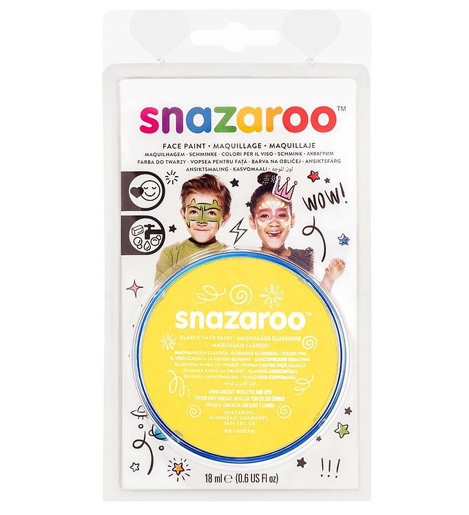 Snazaroo Ansigtsmaling - 18 ml - Bright Yellow billede