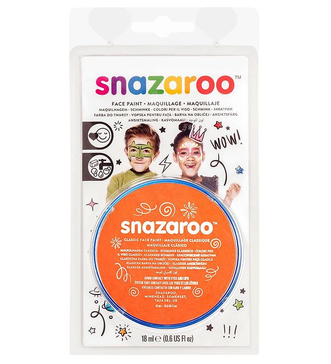 Snazaroo Ansigtsmaling - 18 ml - Orange billede
