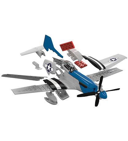 Airfix Sæt - QUICKBUILD - D-Day P-51D Mustang J6046 - 38 Dele