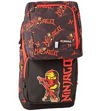LEGO® Ninjago Skoletaske m. Gymnastiktaske - Optimo - Sort/Rød LEGO® Ninjago Skoletaske m. Gymnastiktaske - Optimo - Sort/Rød