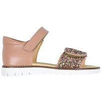 Angulus Sandaler - Mørk Fersken m. Glitter Angulus Sandaler - Mørk Fersken m. Glitter