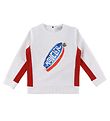 Moncler Sweatshirt - White w. Print Moncler Sweatshirt - White w. Print