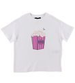 Emporio Armani T-shirt - Hvid m. Popcorn Emporio Armani T-shirt - Hvid m. Popcorn