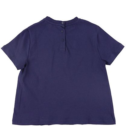 Emporio Armani T-shirt - Blu Mora m. Print Emporio Armani T-shirt - Blu Mora m. Print