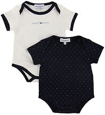 Emporio Armani Bodys k/ä - 2er-Pack - Aquile Blu Emporio Armani Bodys k/ä - 2er-Pack - Aquile Blu