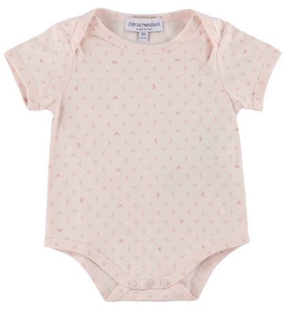 Emporio Armani Bodysuits s/s - 2-Pack - Aquile Pink/White