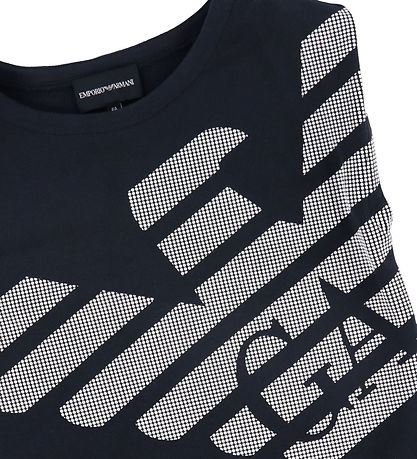 Emporio Armani Sweatkjole - Navy m. Hvid Emporio Armani Sweatkjole - Navy m. Hvid