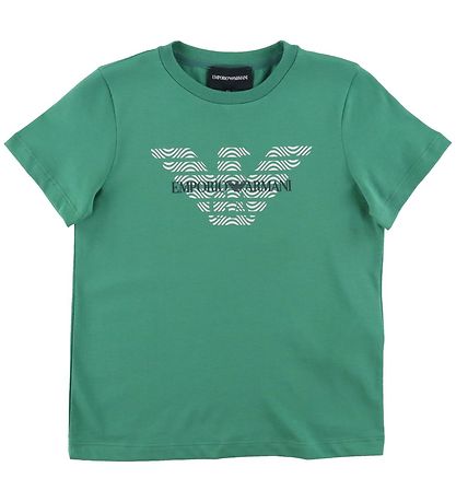 Emporio Armani T-shirts - 2-pak - Grøn/Navy m. Logo Emporio Armani T-shirts - 2-pak - Grøn/Navy m. Logo