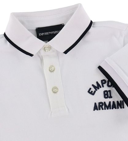 Emporio Armani Polo - Hvid m. Navy Emporio Armani Polo - Hvid m. Navy