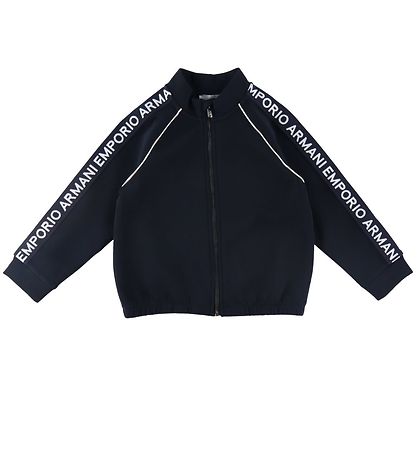 Emporio Armani Cardigan/Bukser - Navy m. Logostribe Emporio Armani Cardigan/Bukser - Navy m. Logostribe