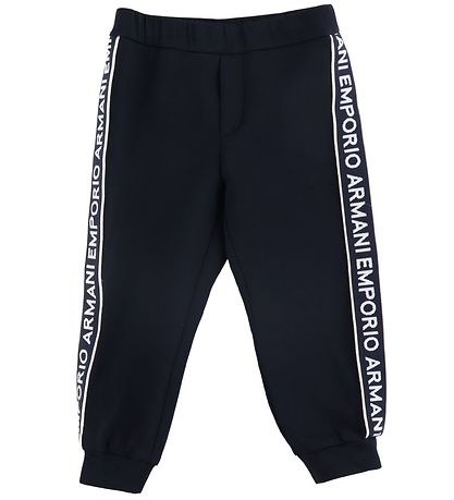 Emporio Armani Cardigan/Bukser - Navy m. Logostribe Emporio Armani Cardigan/Bukser - Navy m. Logostribe