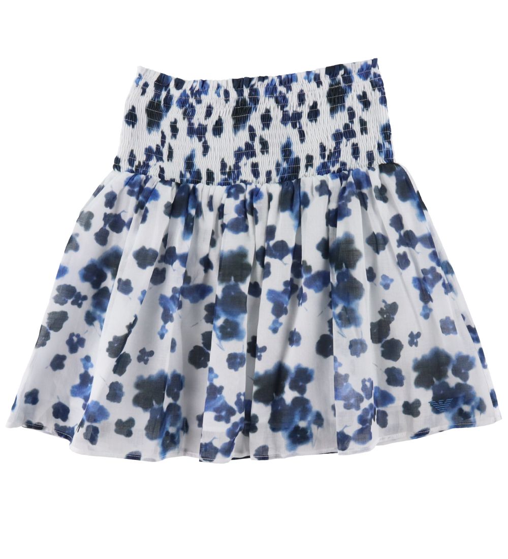 Emporio Armani Rock - Weiß/Blau mit Blumenmuster - Emporio Armani - 10 Jahre (140) - Röcke