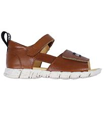 Angulus Sandal - Cognac m. Logobånd Angulus Sandal - Cognac m. Logobånd