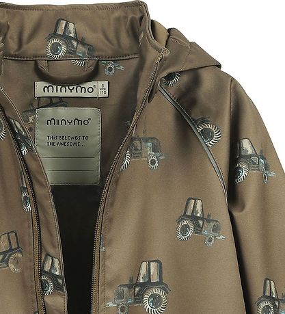 Minymo Softshelljakke - Cub m. Traktorer Minymo Softshelljakke - Cub m. Traktorer