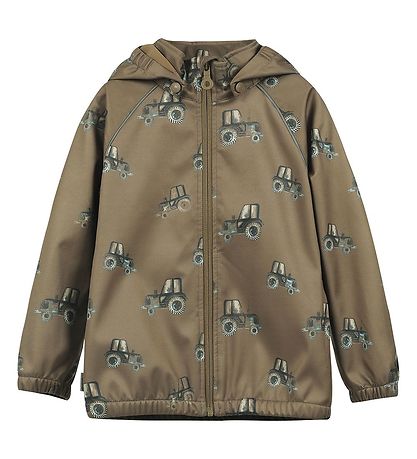 Minymo Softshelljakke - Cub m. Traktorer Minymo Softshelljakke - Cub m. Traktorer