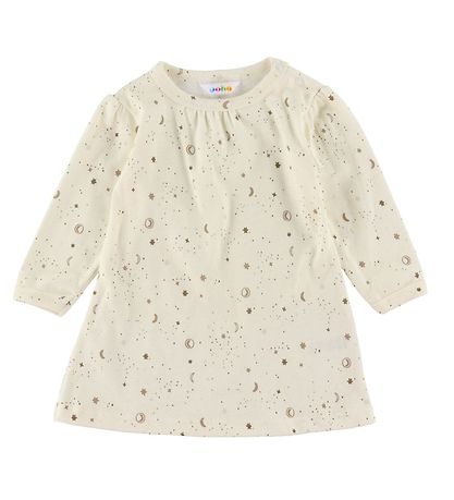 Joha Kjole - Hvid m. Print Joha Kjole - Hvid m. Print