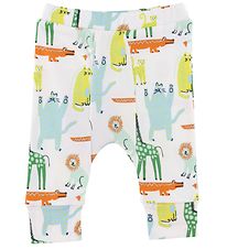 Stella McCartney Kids Leggings - Hvid m. Dyr Stella McCartney Kids Leggings - Hvid m. Dyr