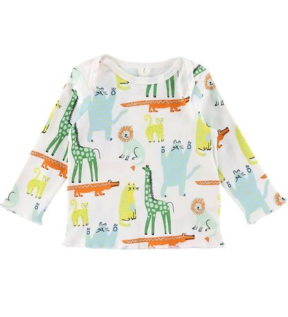 Stella McCartney Kids Bluse - Hvid m. Dyr Stella McCartney Kids Bluse - Hvid m. Dyr