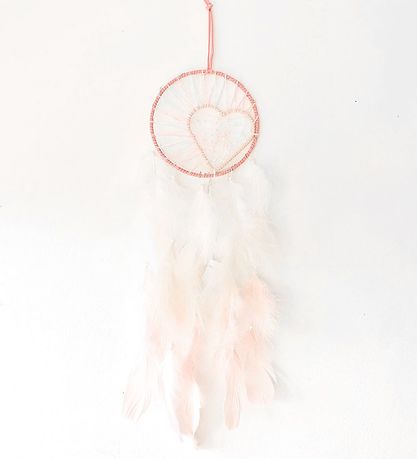 MillaVanilla Drømmefanger - Ophæng m. Fjer/LED Lys - Rosa MillaVanilla Drømmefanger - Ophæng m. Fjer/LED Lys - Rosa