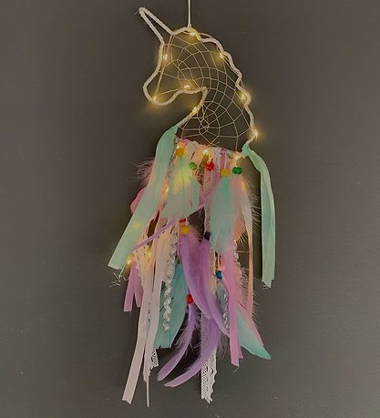 MillaVanilla Drømmefanger - Ophæng m. Enhjørning/LED - Multi MillaVanilla Drømmefanger - Ophæng m. Enhjørning/LED - Multi