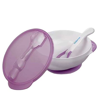 KidsMe Skål m. Ske - Lilla