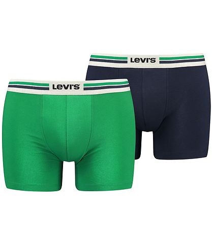 Levis Boxershorts - 2-pak - Green/Navy Levis Boxershorts - 2-pak - Green/Navy