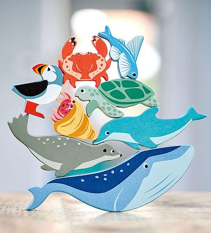 Tender Leaf Wooden Toy - Sea animals - Multicolour