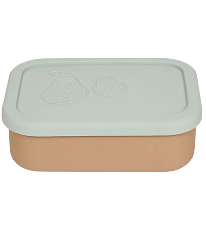 OYOY Lunchbox - Yummy+ - Small - Green/Camel OYOY Lunchbox - Yummy+ - Small - Green/Camel
