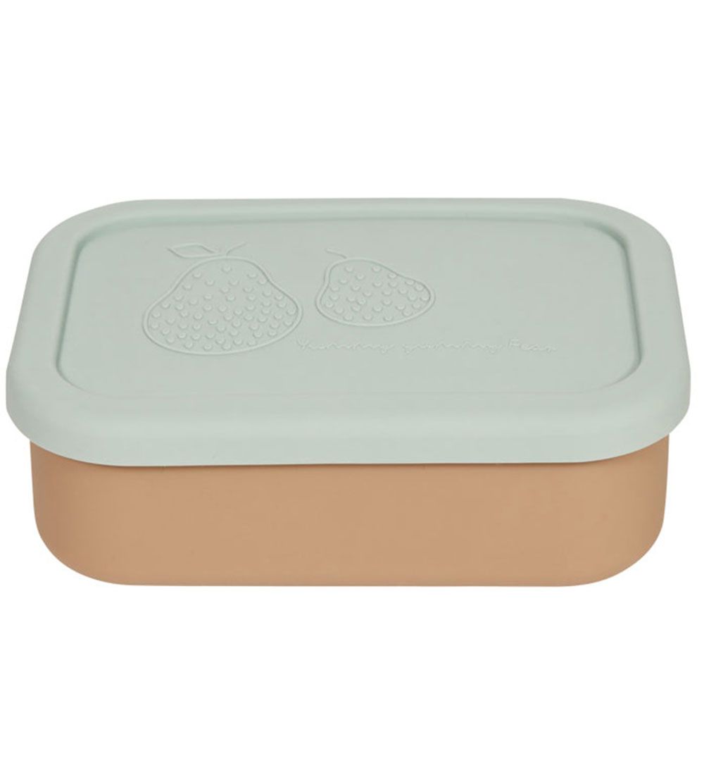 OYOY Brotdose - Yummy+ - Small - 700 ml - Green/Camel - OYOY - One Size - Brotdosen