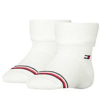 Tommy Hilfiger Strømper - 2-pak - Hvid Tommy Hilfiger Strømper - 2-pak - Hvid