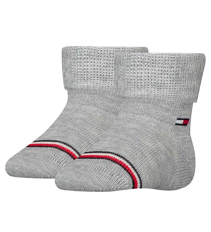 Tommy Hilfiger Strømper - 2-pak - Light Grey