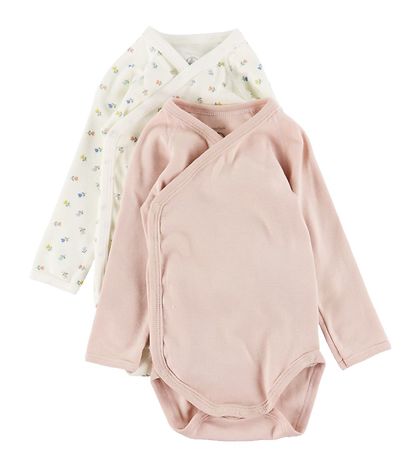 Petit Bateau Body l/æ - 5-pak - Lyserød/Hvid