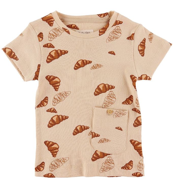 VACVAC Ello T-shirt Croissant Big - Beige