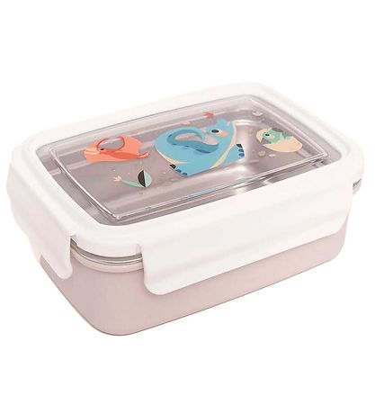 Petit Monkey Madkasse - Dinosaur - Linnen Petit Monkey Madkasse - Dinosaur - Linnen