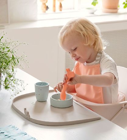 Done By Deer Spisesæt - Silikone - 3 dele - Confetti Blue Done By Deer Spisesæt - Silikone - 3 dele - Confetti Blue