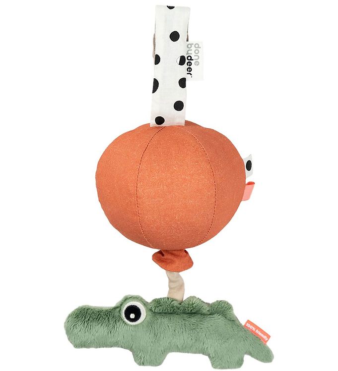 Done By Deer Musikuro - Happy Clouds Croco - Grøn