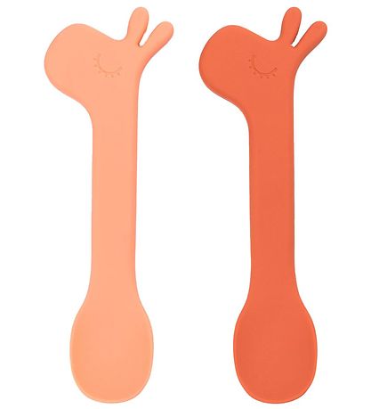 Done By Deer Skeer - Silikone - 2-pak - Lalee - Papaya Done By Deer Skeer - Silikone - 2-pak - Lalee - Papaya