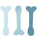 Done by Deer Spoons - Silicone - 3-Pack - Wally - Blue