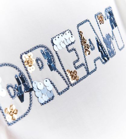 Creamie T-shirt - Cloud m. Pailletter Creamie T-shirt - Cloud m. Pailletter