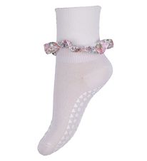 GoBabyGo Skridsikre Strømper - Bamboo/Liberty - Off White GoBabyGo Skridsikre Strømper - Bamboo/Liberty - Off White