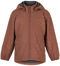 Mikk-Line Softshelljakke m. Fleece - Recycled - Russet m. Prikke Mikk-Line Softshelljakke m. Fleece - Recycled - Russet m. Prikke