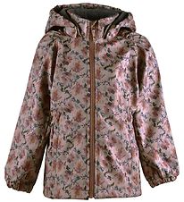 Mikk-Line Softshelljakke m. Fleece - Recycled - Nougat m. Blomst Mikk-Line Softshelljakke m. Fleece - Recycled - Nougat m. Blomst