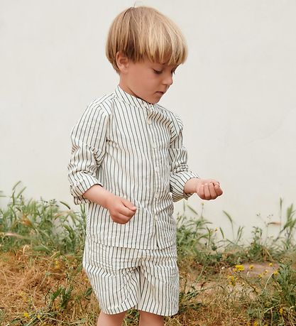 Liewood Skjorte - Austin - Garden green/Creme de la creme Liewood Skjorte - Austin - Garden green/Creme de la creme